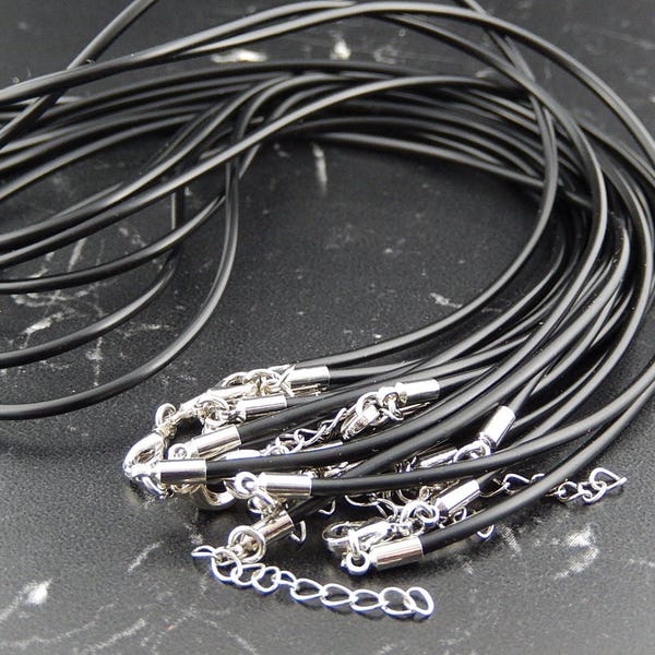 1 or 10 leather cord necklaces