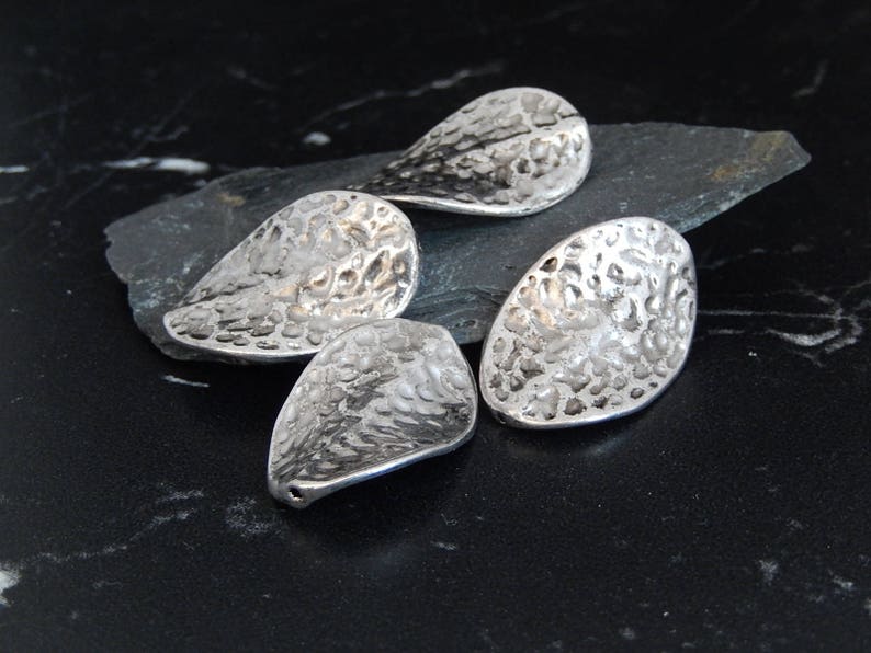 leaf spacer beads set of 5 image 1