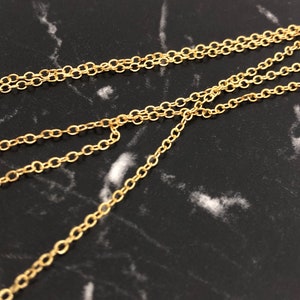 5 meters golden stainless steel chains