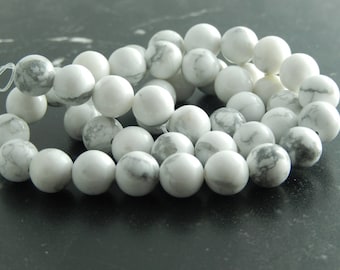 Howlite Naturelles 4,6,8,10mm