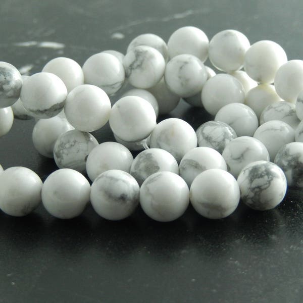 Howlite Naturelles 4,6,8,10mm