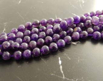 Amethyst beads grade A, 4,6,8,10mm