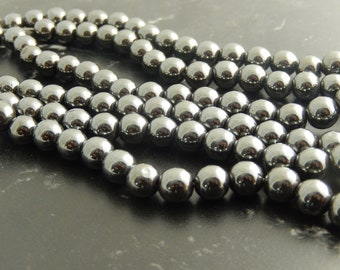 Perles hématite de 4,6,8 ,10mm