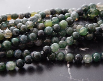 8mm moss agate