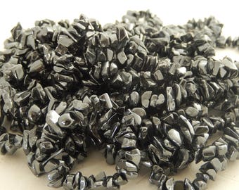 100 chips of hematite beads