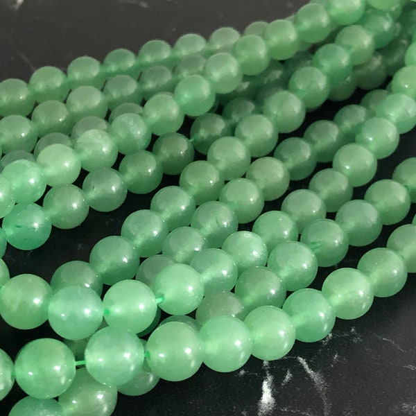 Aventurine vert pale 6/8mm