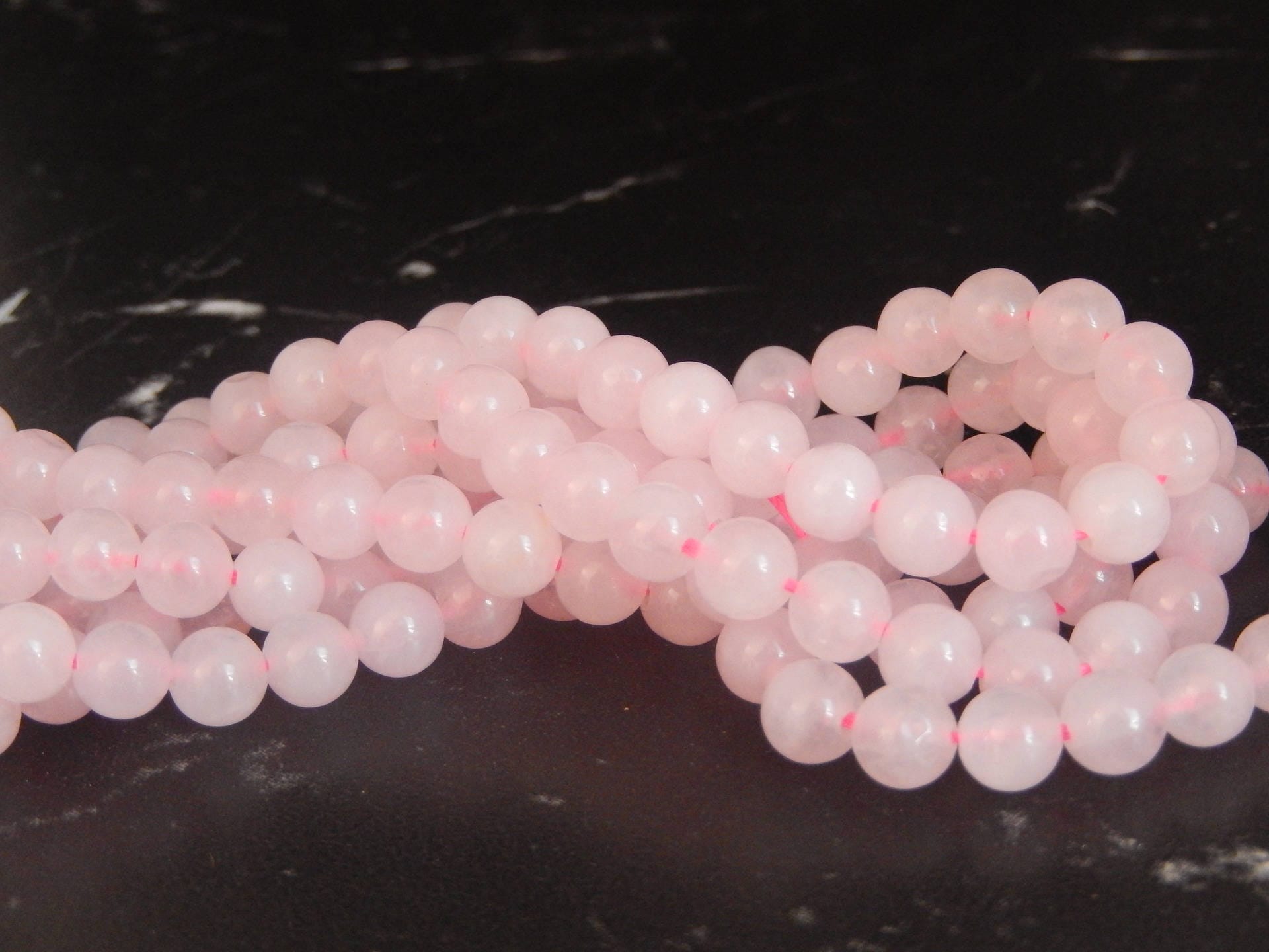 Quartz Rose 4, 6,8, 10mm