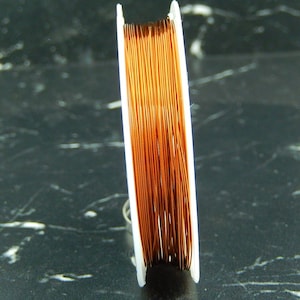 15 M Fil de cuivre couleur cuivre