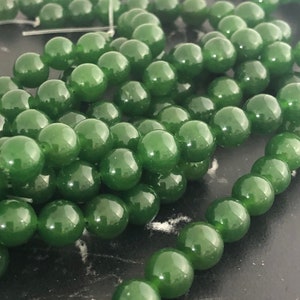 Groene jade kralen 4, 6, 8 mm REF342