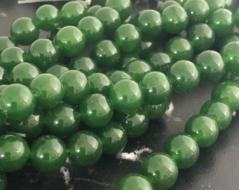 Groene jade kralen 4,6,8 mm REF342