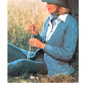 Cable Cardigan Knitting Pattern