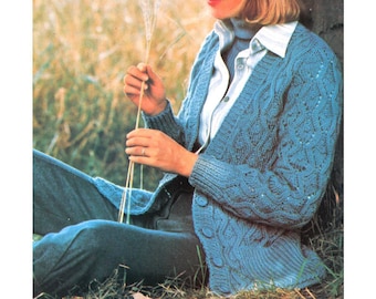 Cable Cardigan Knitting Pattern