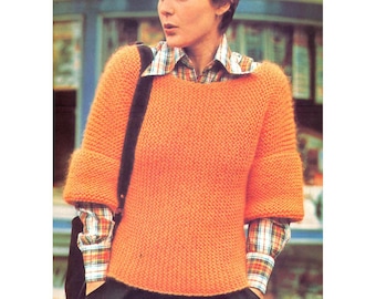 Bulky Sweater Knitting Pattern - Quick Knit Pullover