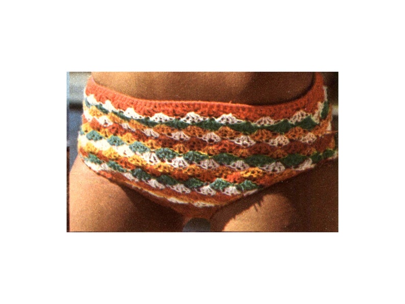 Briefs BoyShorts in Shell Stitch Panties Bikini Bottoms Shorts Crochet Pattern