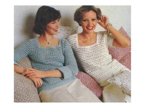 【U LAN】Leven Summer Openwork Knit Crochet Pattern - Openwork Summer Sweater, 2 Styles in Long