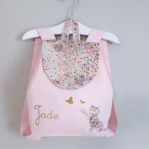 Liberty Adelajda pink personalized children's backpack, girl's kindergarten schoolbag