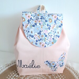 Personalized Liberty Betsy children's backpack, girl's nursery bag