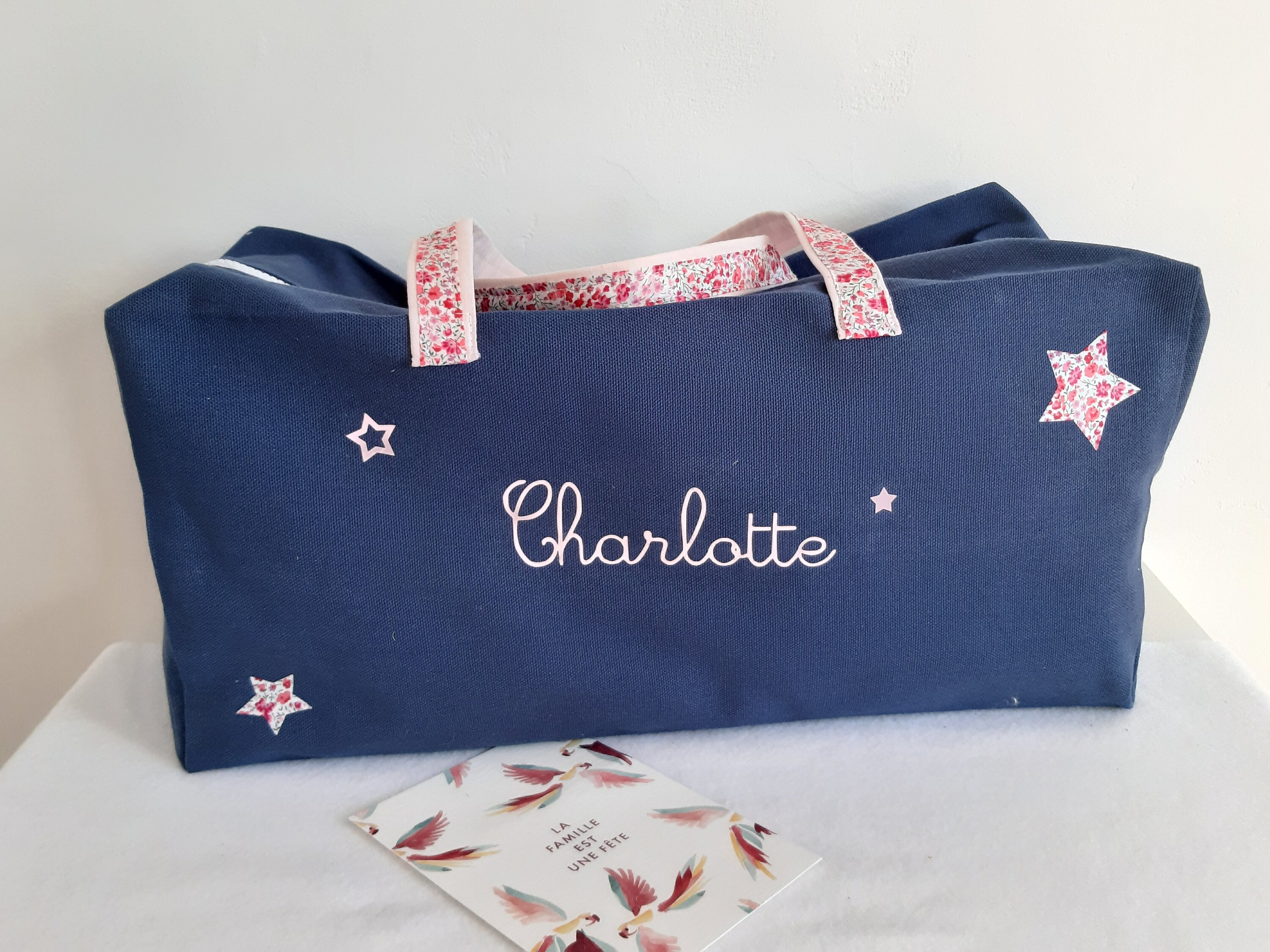 Pochette artiste personnalisable enfant avec sa touche de liberty