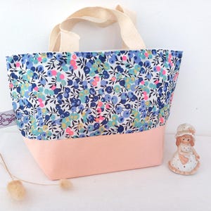 Personalisierte rosa Liberty-Handtasche für kleine Mädchen, Mini-Tanztasche, Schwimmbad, Strand, Geschenk für kleine Mädchen, Ostertasche