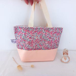 Personalisierte rosa Liberty-Handtasche für kleine Mädchen, Mini-Tanztasche, Schwimmbad, Strand, Geschenk für kleine Mädchen, Ostertasche