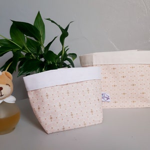 Baby diaper storage basket, cotton, changing table
