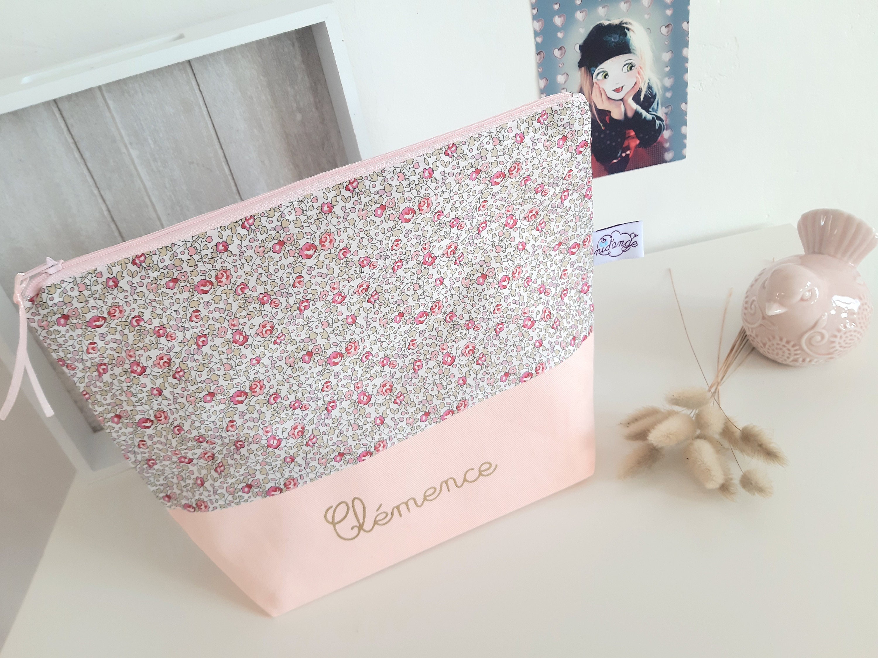 Neceser beb personalizado Liberty Eloise rosa regalo beb ni a