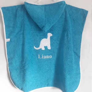 Poncho de Bain garçon sortie de douche piscine plage personnalisable, cadeau enfant personnalisé image 3