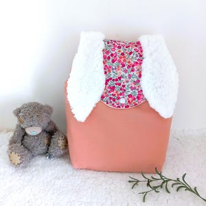 Sac à dos enfant personnalisé Lapin Liberty, cartable maternelle fille