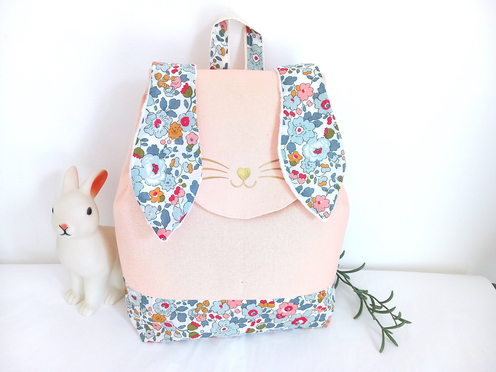 Sac à Dos Personnalisable Enfant Avec Nom Brodé - Petit Cartable Maternelle En Velours Côtelé, Forme Ourson Mignon - 7