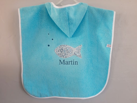 Poncho bain garcon sale