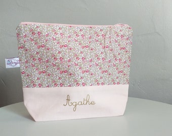 Liberty Eloise Pink Personalized Baby Toiletry Bag for Children