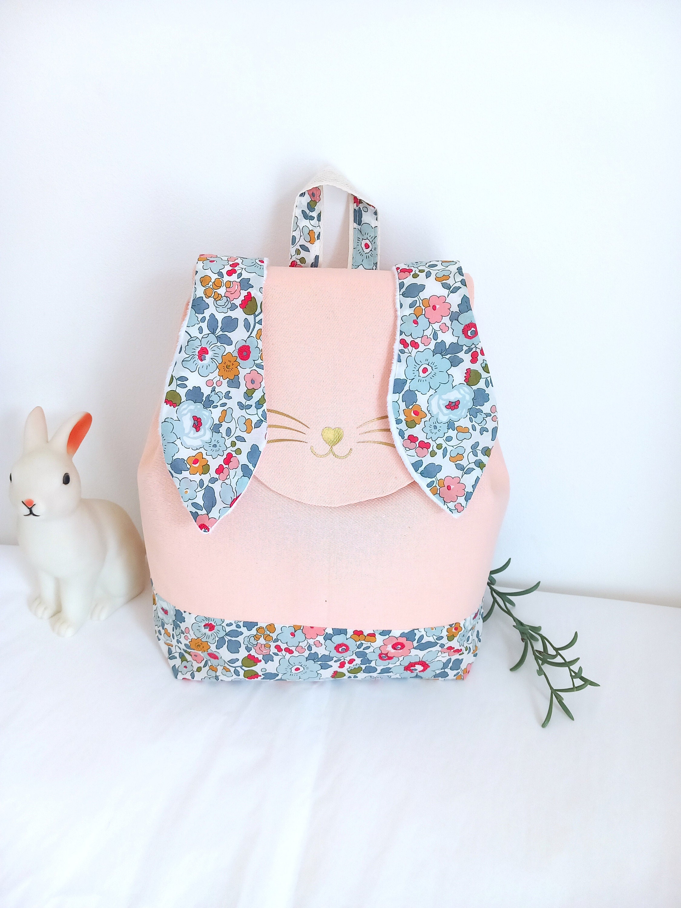 Sac à Dos Personnalisable Enfant Avec Nom Brodé - Petit Cartable Maternelle En Velours Côtelé, Forme Ourson Mignon - 9