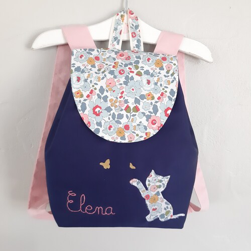 Sac A Dos Bebe Enfant Personnalise Prenom Brode Creche Ou La Etsy