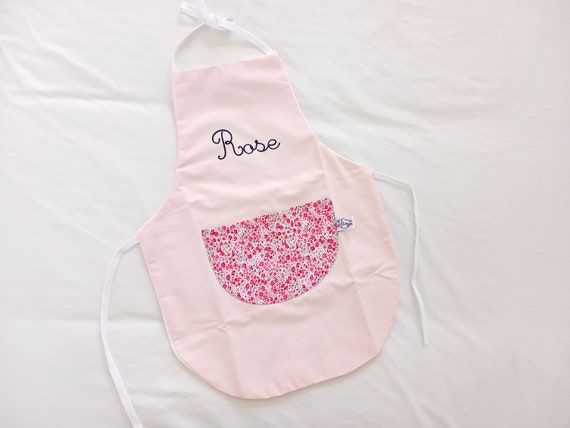 Grembiule per bambini da cucina personalizzato rosa Liberty, regalo per  bambina -  Italia
