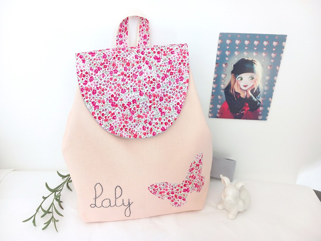 Sac à Dos Personnalisable Enfant Avec Nom Brodé - Petit Cartable Maternelle En Velours Côtelé, Forme Ourson Mignon - 8