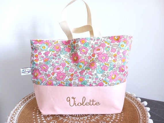 Sac à main fille personnalisé Liberty B rose, sac danse