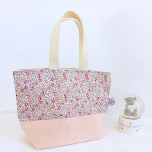 Sac à main fille personnalisé Liberty Eloise rose, sac danse, piscine, plage, cadeau sac fillette
