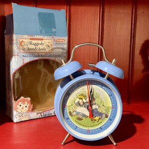 Vintage raggedy ann and andy alarm clock deals
