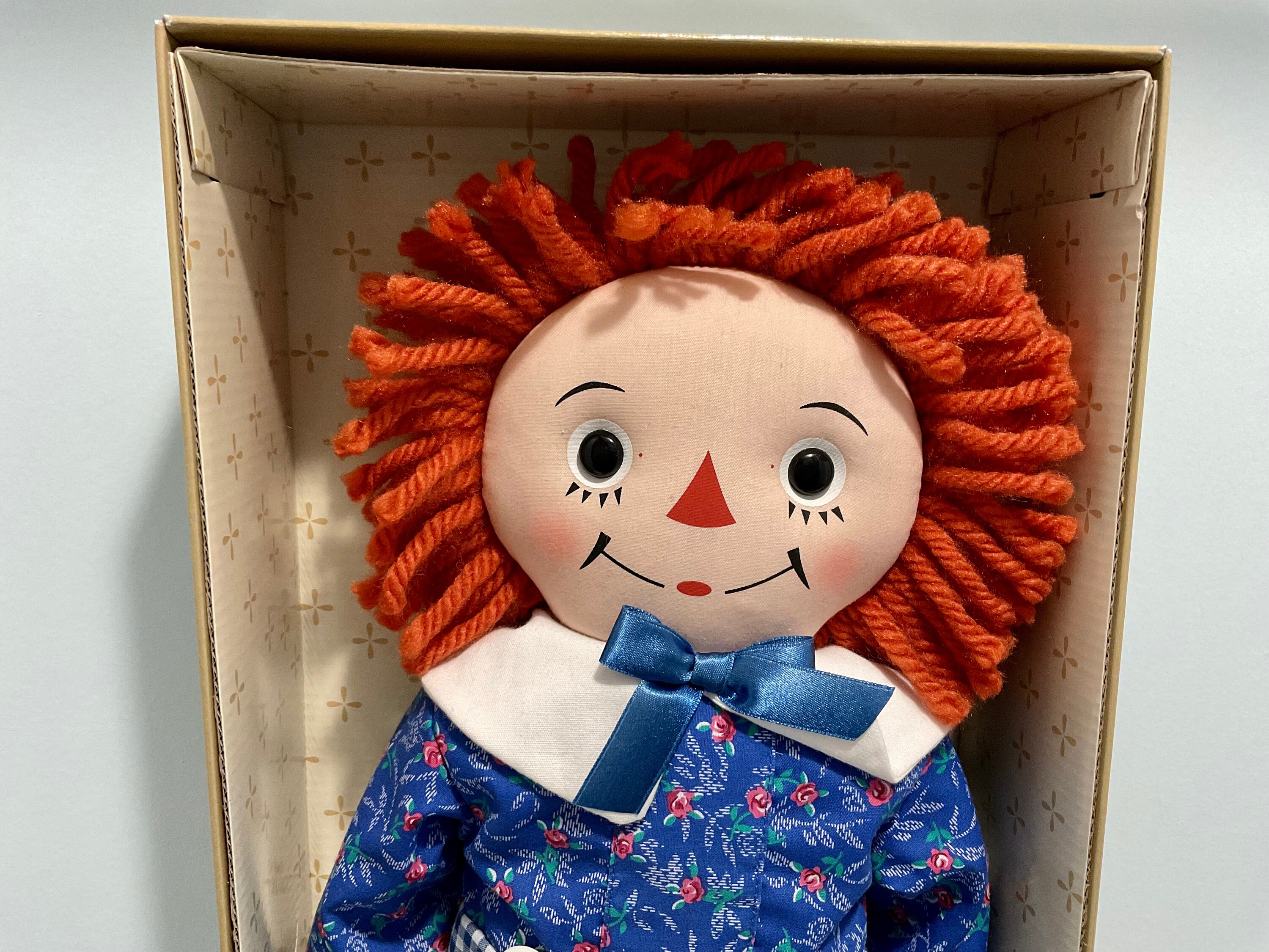Raggedy　ジョジーン　ペアドール　アン　アンディ　38cm 　レア Raggedy Andy Doll- Georgene Style FLOWER FOOT Made in Japan