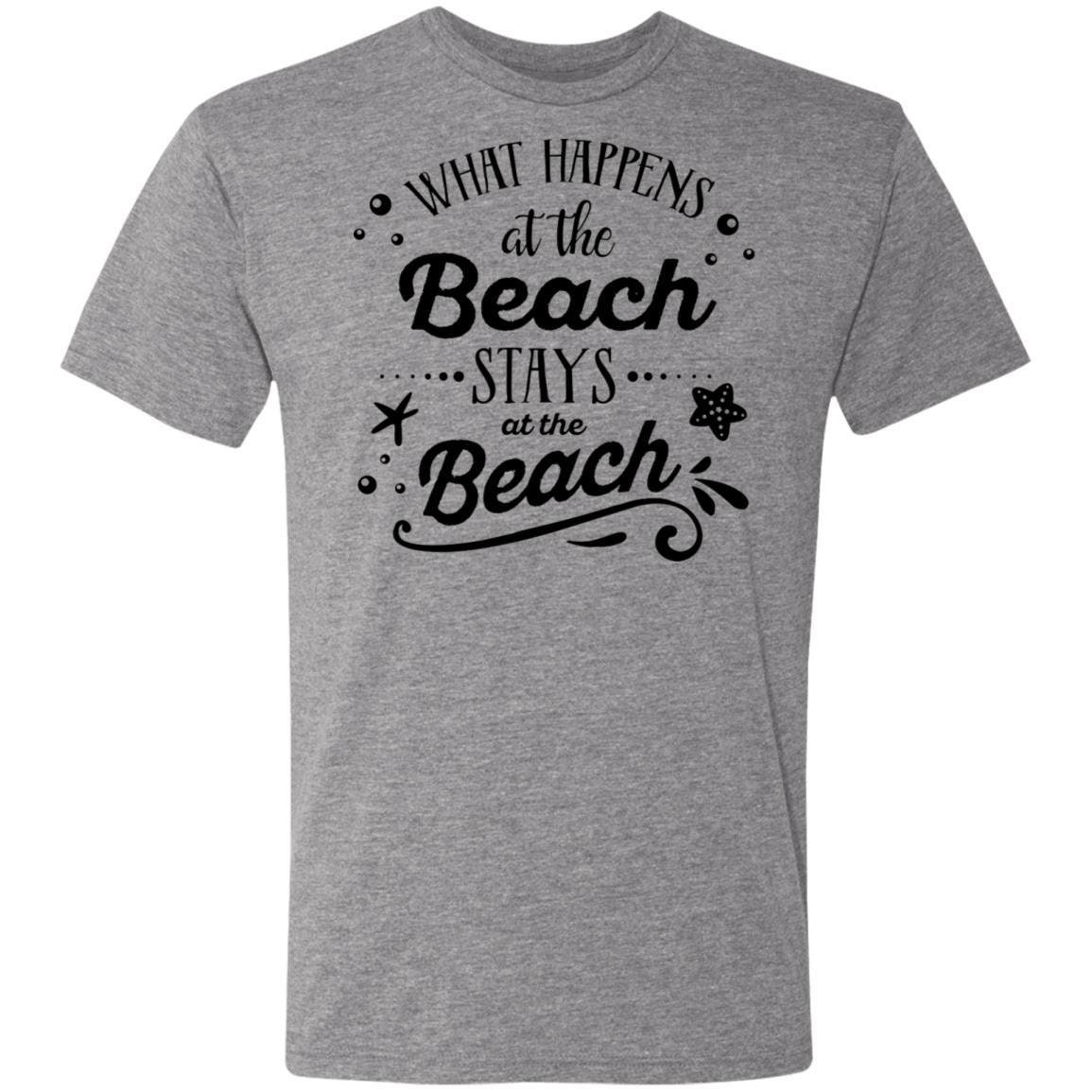 What happens at the beach Unisex Triblend TShirt Beach | Etsy