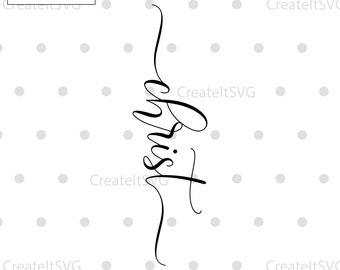 Script vertical Cristo SVG, pacote de escrituras, download instantâneo, SVG cristão, arquivos de corte para Cricut, SVG religioso, Jesus, Deus, SVG de fé