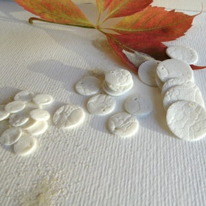 WHITE BEADS 4 sizes to choose from, for fine jewelry 1 cm/ 12 perles