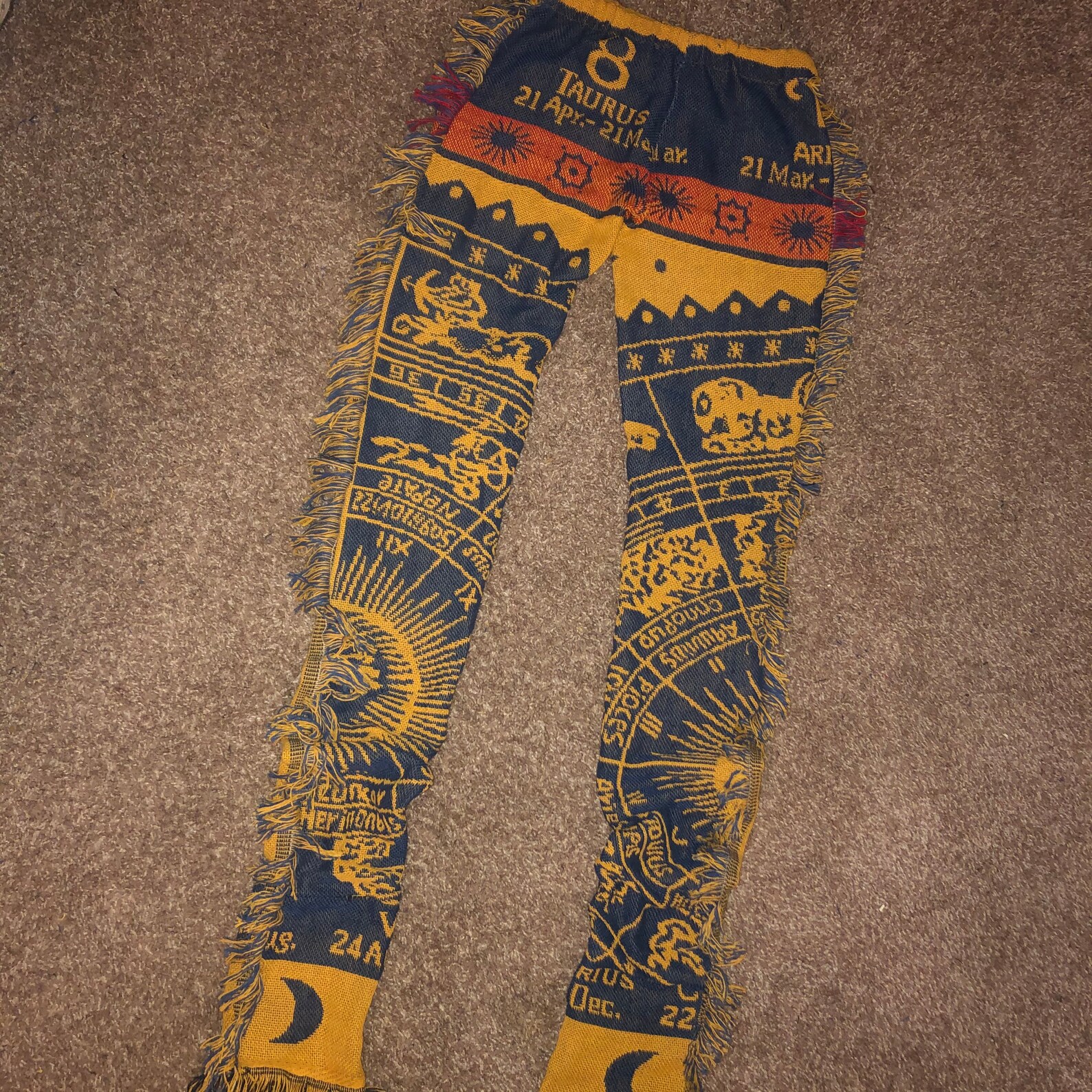 Zodiac Sign Tapestry Pants Etsy