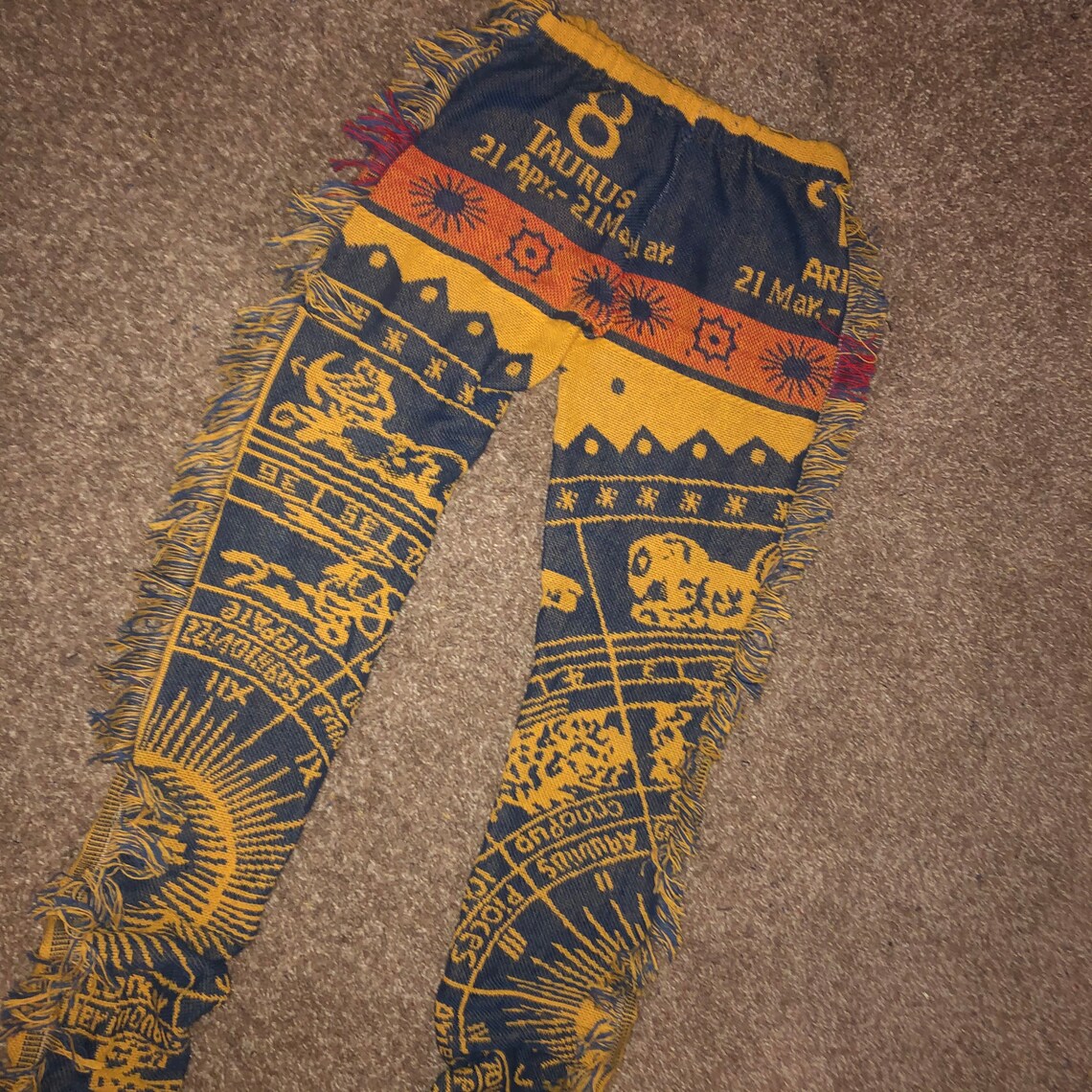 Zodiac Sign Tapestry Pants Etsy