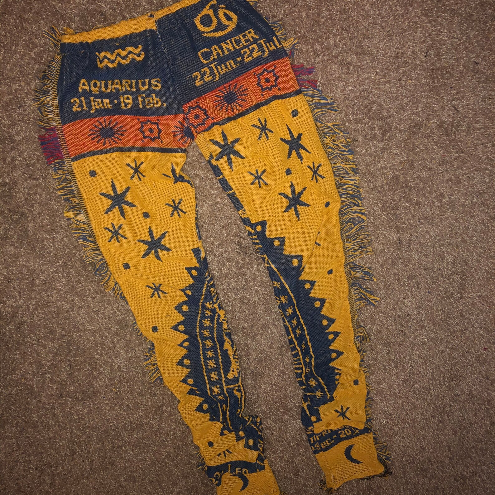 Zodiac Sign Tapestry Pants Etsy