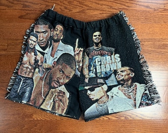 Decke Fringe Tapisserie Shorts
