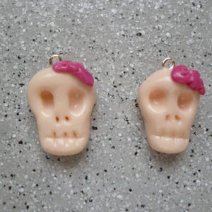 20 mm 4558550036490 pink 5pc skull skull beads