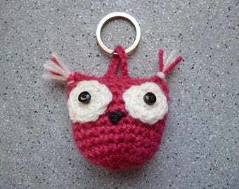 Nice key ring crocheted in wool made by hand.