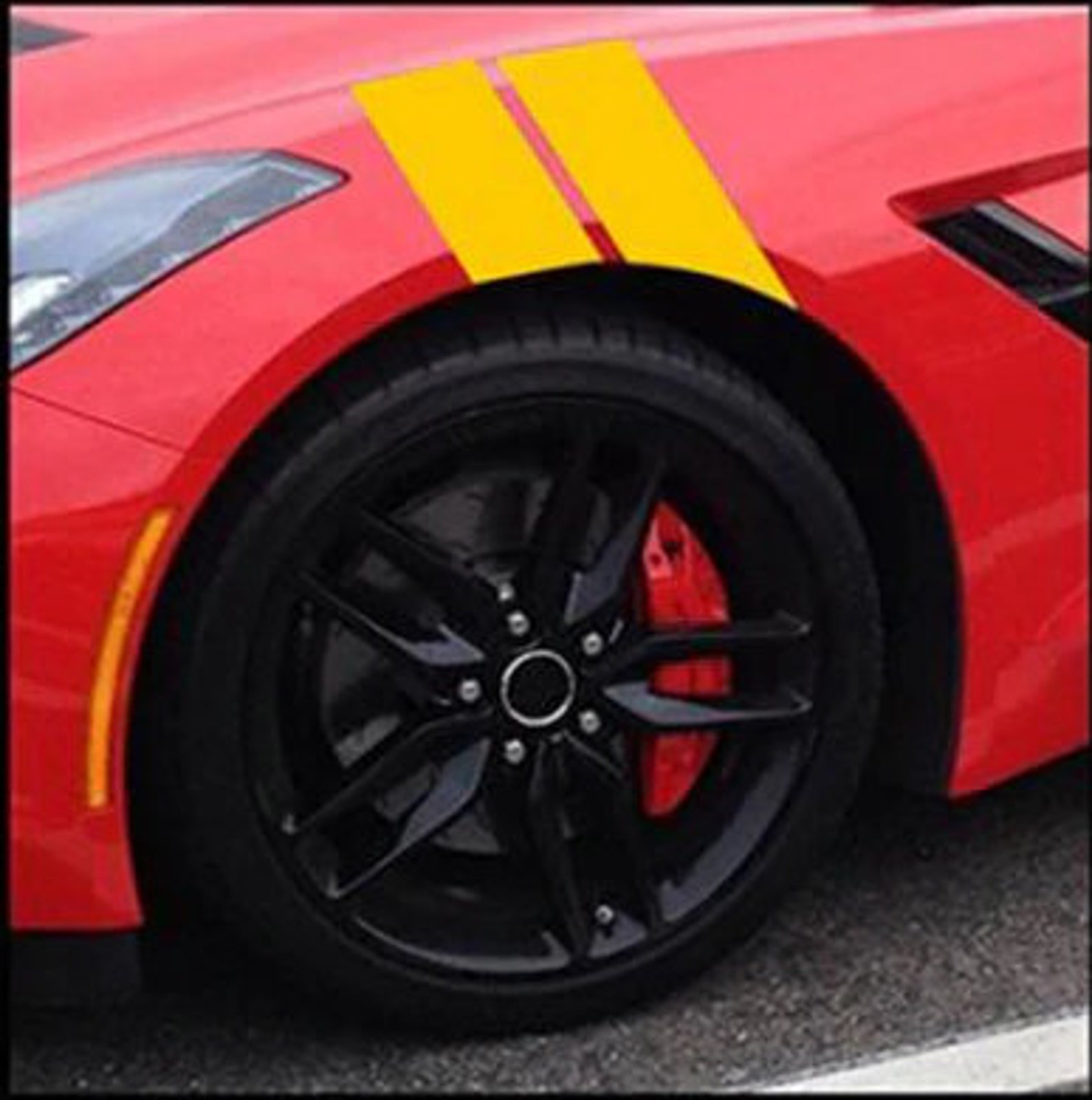 4Pcs Racing Fender Sticker Waterproof Car Stripe Decal Etsy