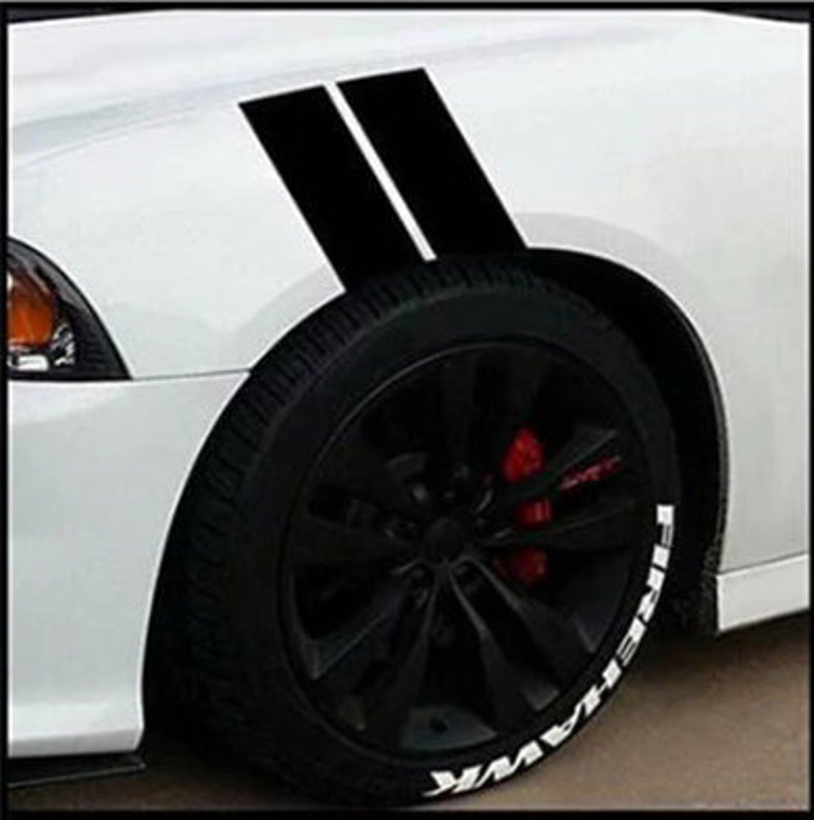 4Pcs Racing Fender Sticker Waterproof Car Stripe Decal Etsy